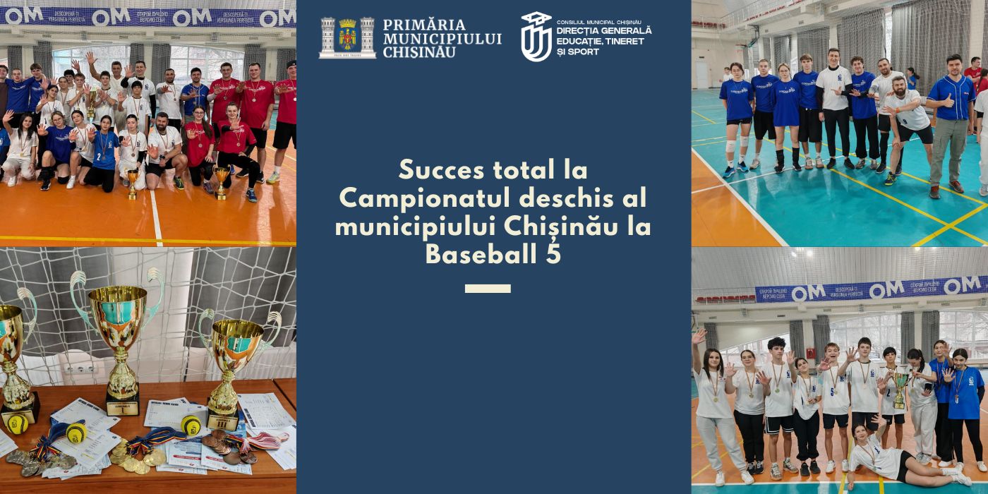 Succes total la Campionatul deschis al municipiului Chișinău la Baseball 5