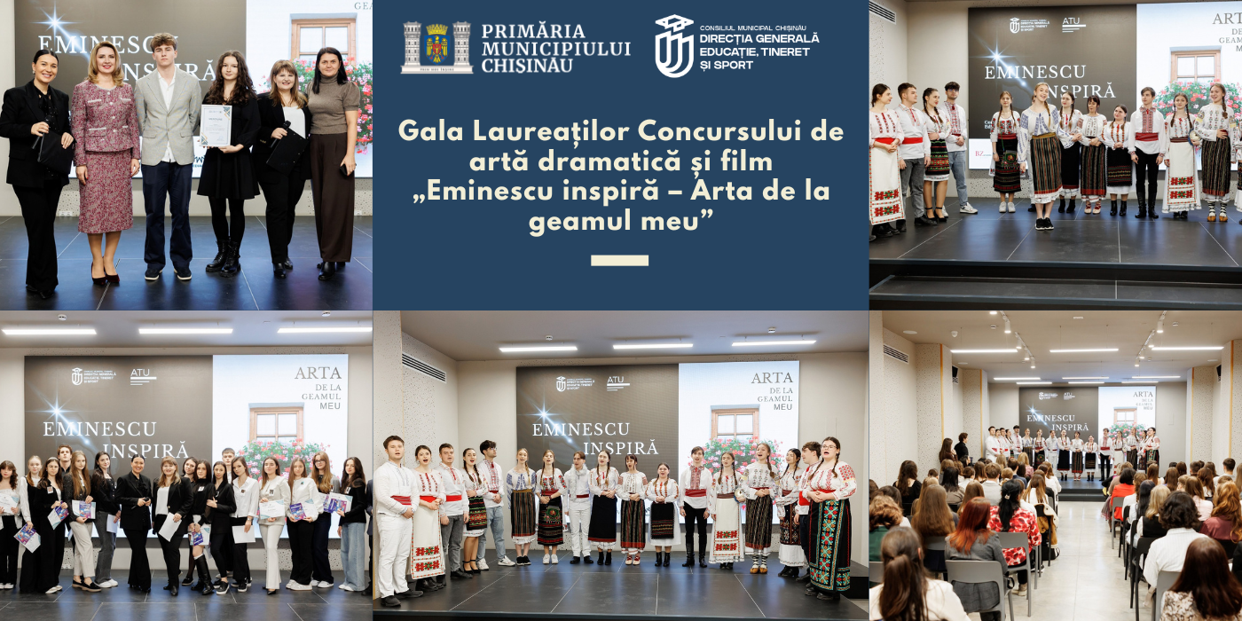 Gala Laureaților Concursului de artă dramatică și film „Eminescu inspiră – Arta de la geamul meu”