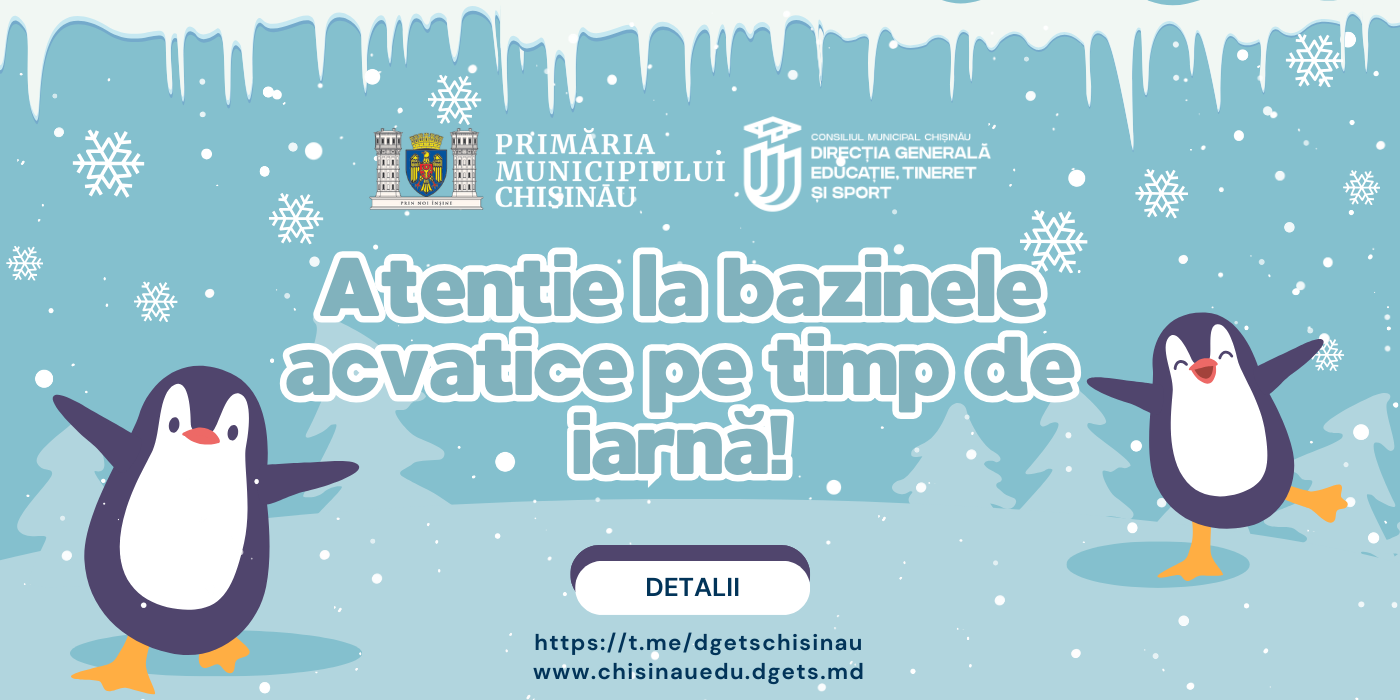 Atenție la bazinele acvatice pe timp de iarnă!